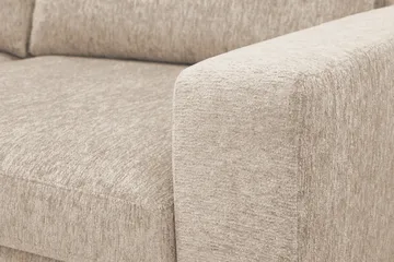 Scandi Djup 3-sits Soffa i Chenille - Beige - Möbler - Soffa - Sammetssoffa