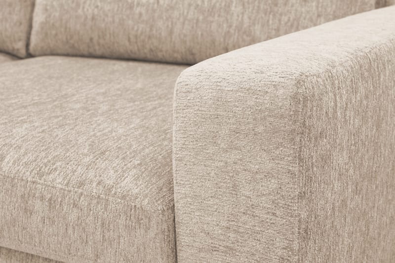 Scandi Djup 3-sits Soffa i Chenille - Beige - Möbler - Soffa - Sammetssoffa