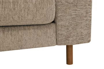 Scandi Djup 3-sits Soffa i Chenille - Brun - Möbler - Soffa - Sammetssoffa