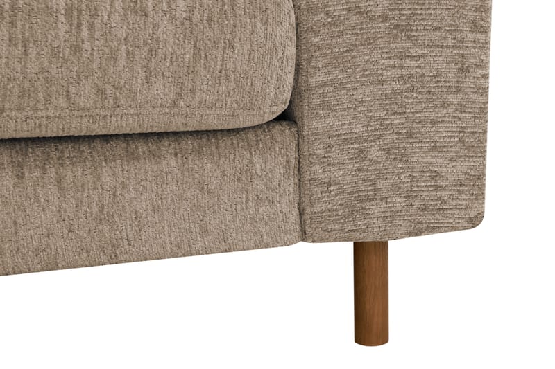 Scandi Djup 3-sits Soffa i Chenille - Brun - Möbler - Soffa - Sammetssoffa