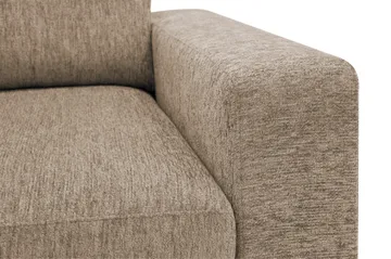 Scandi Djup 3-sits Soffa i Chenille - Brun - Möbler - Soffa - Sammetssoffa