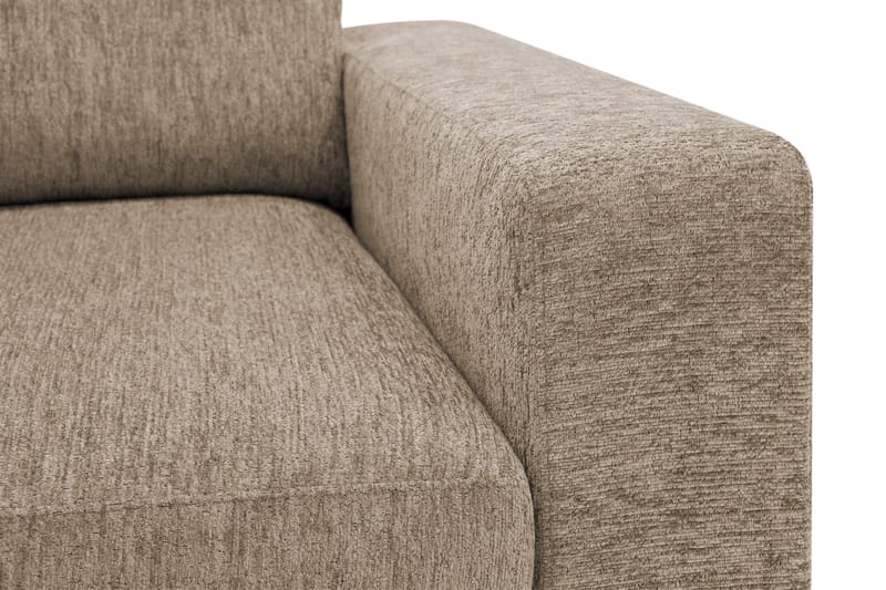 Scandi Djup 3-sits Soffa i Chenille - Brun - Möbler - Soffa - Sammetssoffa