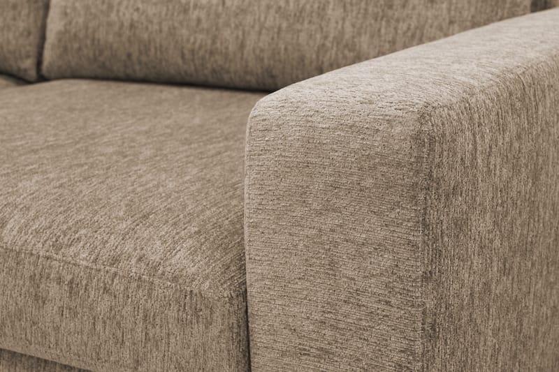 Scandi Djup 3-sits Soffa i Chenille - Brun - Möbler - Soffa - Sammetssoffa