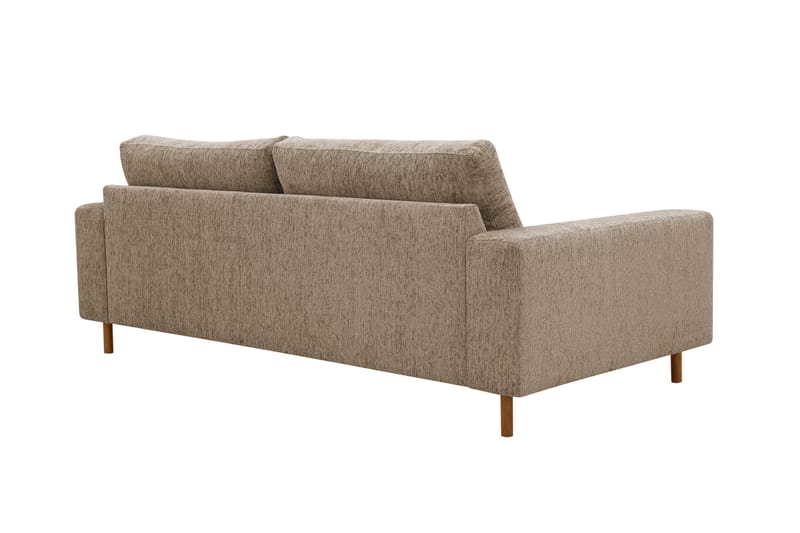 Scandi Djup 3-sits Soffa i Chenille - Brun - Möbler - Soffa - Sammetssoffa
