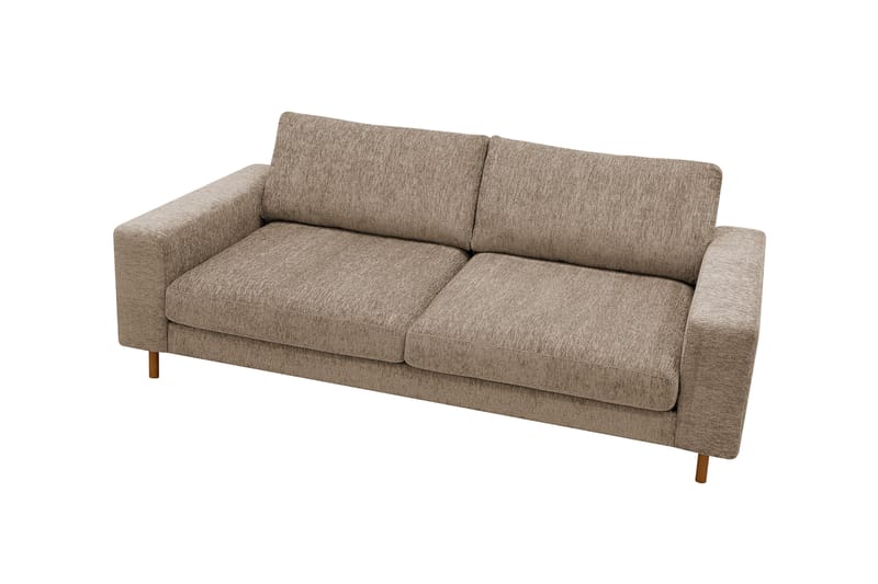 Scandi Djup 3-sits Soffa i Chenille - Brun - Möbler - Soffa - Sammetssoffa