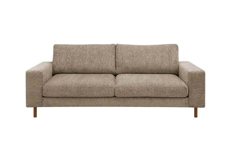 Scandi Djup 3-sits Soffa i Chenille, Brun