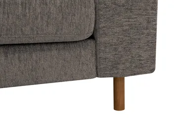 Scandi Djup 3-sits Soffa i Chenille - Grå - Möbler - Soffa - Sammetssoffa