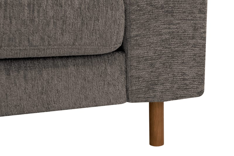 Scandi Djup 3-sits Soffa i Chenille - Grå - Möbler - Soffa - Sammetssoffa