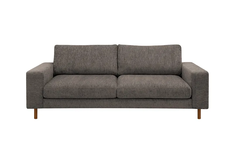 Scandi Djup 3-sits Soffa i Chenille, Grå