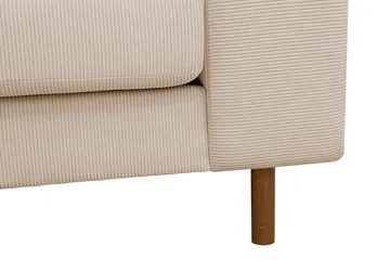 Scandi Djup 3-sits Soffa i Manchester - Beige - Möbler - Soffa - 3 sits soffa