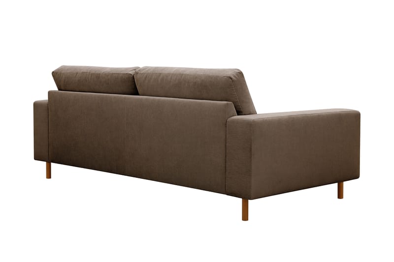 Scandi Djup 3-sits Soffa i Manchester - Brun - Möbler - Soffa - 3 sits soffa