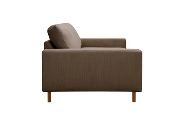 Scandi Djup 3-sits Soffa i Manchester - Brun - Möbler - Soffa - 3 sits soffa