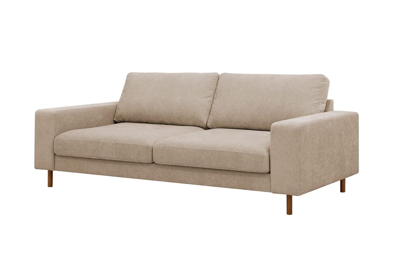 Scandi Djup 3-sits Soffa i Tyg - Beige - Möbler - Soffa - 3 sits soffa