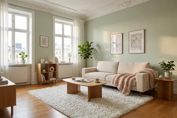 Scandi Djup 4-sits Soffa i Manchester - Beige - Möbler - Soffa - 4 sits soffa