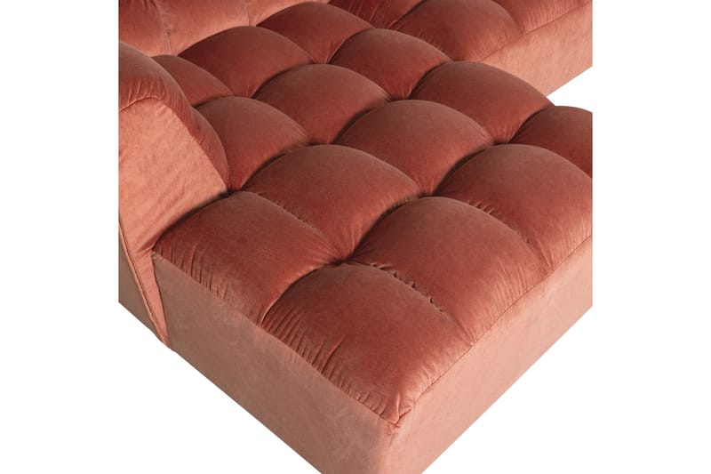 Schäslong Allure - Tvättad sammet rosa, Vänster - Möbler - Soffa - Sammetssoffa