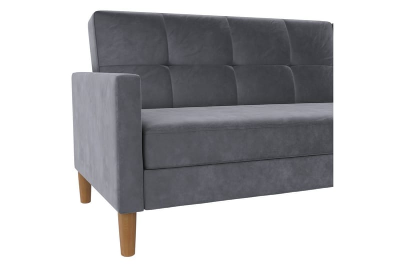 Schäslong Lilly Antracit, Sammet - Antracit, Sammet - Möbler - Soffa - Divansoffa & schäslongsoffa
