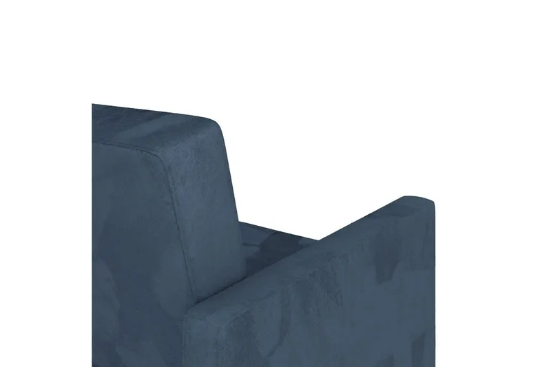 Schäslong Lilly Blå, Sammet - Blå, Sammet - Möbler - Soffa - Divansoffa & schäslongsoffa - 3 sits soffa med divan