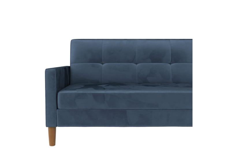Schäslong Lilly Blå, Sammet - Blå, Sammet - Möbler - Soffa - Divansoffa & schäslongsoffa