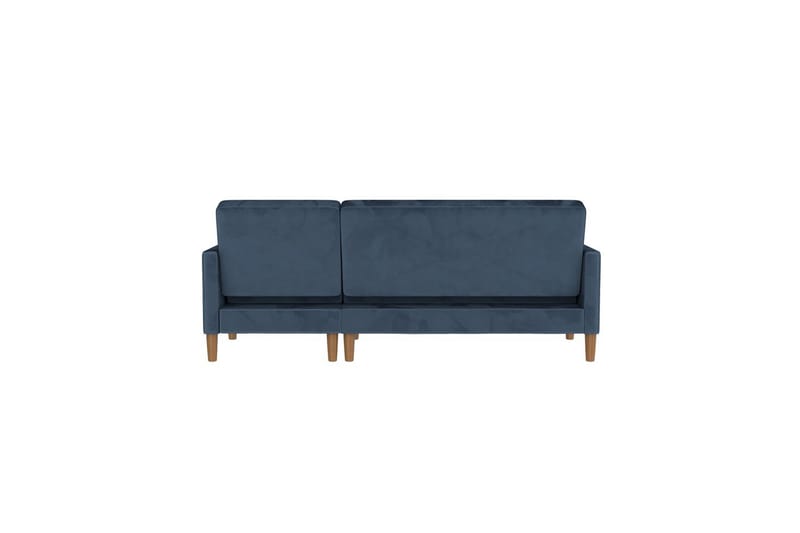 Schäslong Lilly Blå, Sammet - Blå, Sammet - Möbler - Soffa - Divansoffa & schäslongsoffa