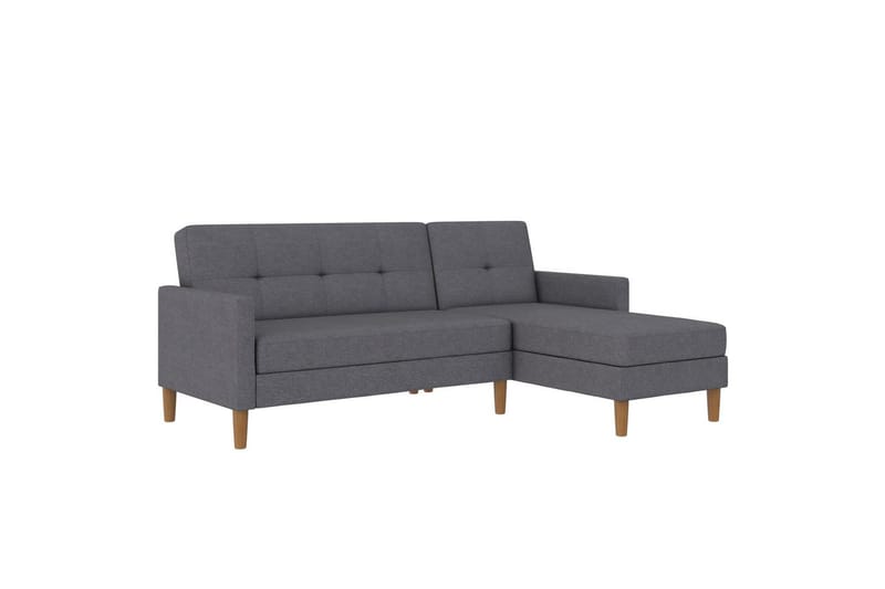 Schäslong Lilly Ljusgrå, Linne - Ljusgrå, Linne - Möbler - Soffa - Divansoffa & schäslongsoffa