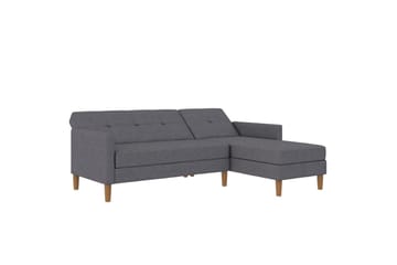 Schäslong Lilly Ljusgrå, Linne - Ljusgrå, Linne - Möbler - Soffa - Divansoffa & schäslongsoffa