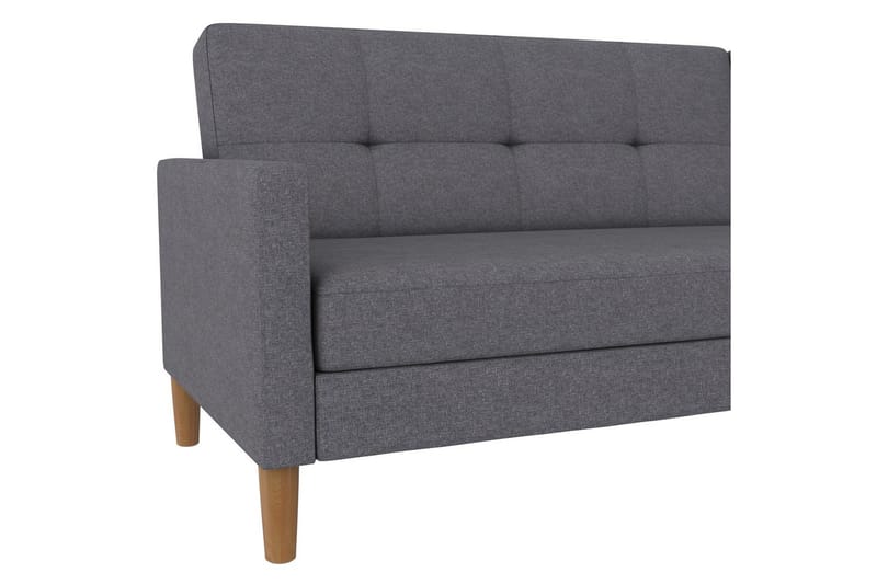 Schäslong Lilly Ljusgrå, Linne - Ljusgrå, Linne - Möbler - Soffa - Divansoffa & schäslongsoffa
