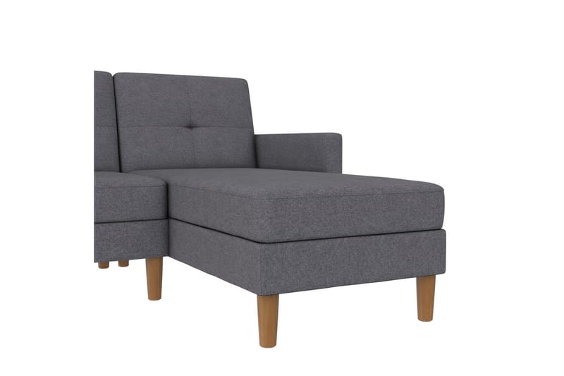 Schäslong Lilly Ljusgrå, Linne - Ljusgrå, Linne - Möbler - Soffa - Divansoffa & schäslongsoffa