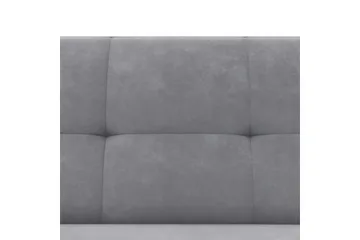 Schäslong Lilly Ljusgrå, Sammet - Ljusgrå, Sammet - Möbler - Soffa - Divansoffa & schäslongsoffa - 3 sits soffa med divan