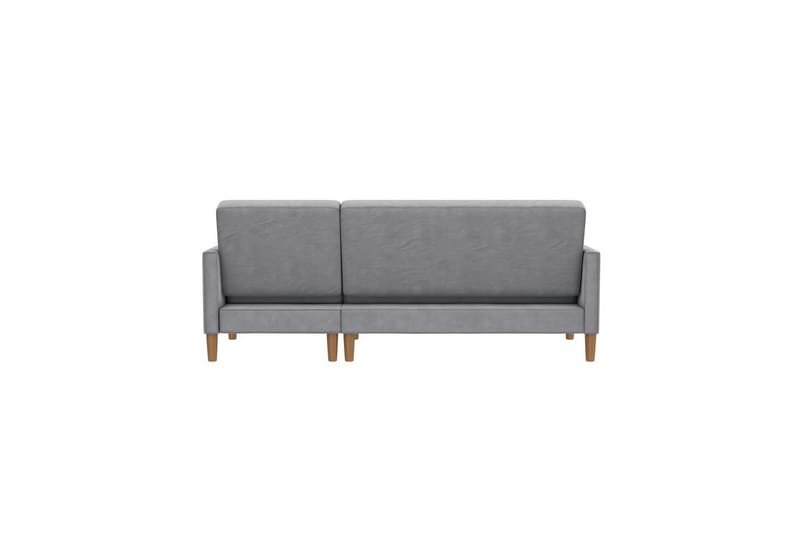 Schäslong Lilly Ljusgrå, Sammet - Ljusgrå, Sammet - Möbler - Soffa - Divansoffa & schäslongsoffa