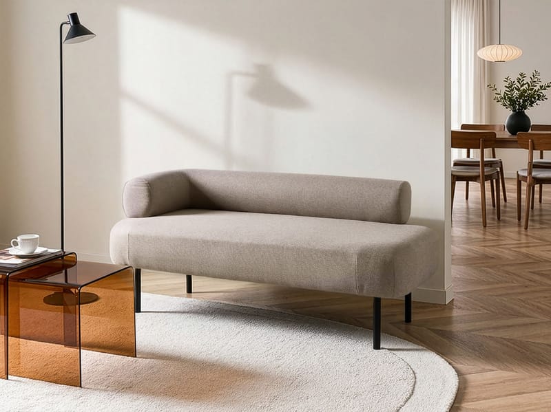 Schäslong Mirmande Vänstervänd - Taupe - Möbler - Soffa - Dagbädd
