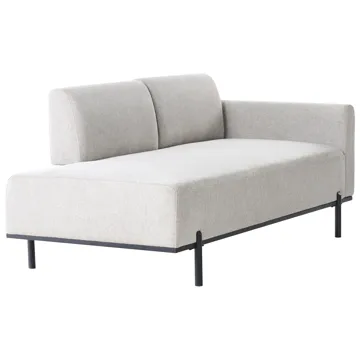 Schäslong Savasse - Ljusgrå - Möbler - Soffa - Dagbädd