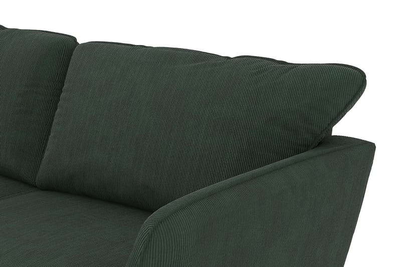 Schäslongsoffa Colt Lyx Vänster - Mörkgrön Manchester - 4 sits soffa med divan - Divansoffa & schäslongsoffa