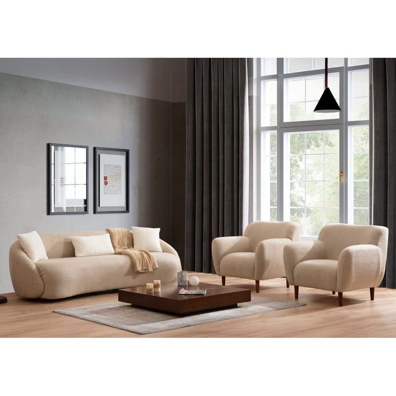 Scone 3-sits Soffa - Beige - Möbler - Soffa - 3 sits soffa
