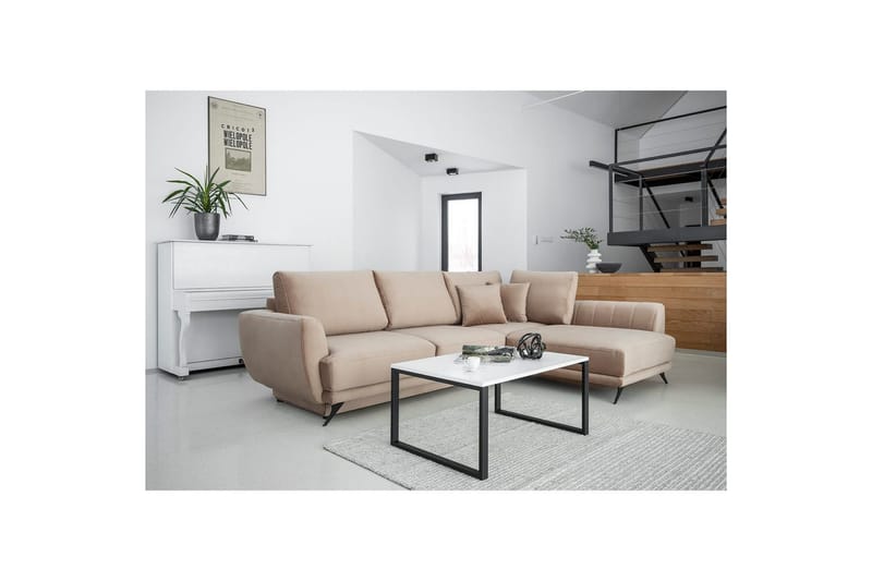Sektion Eltap Larde 286x191x90 cm, Loco 20, Beige, Höger