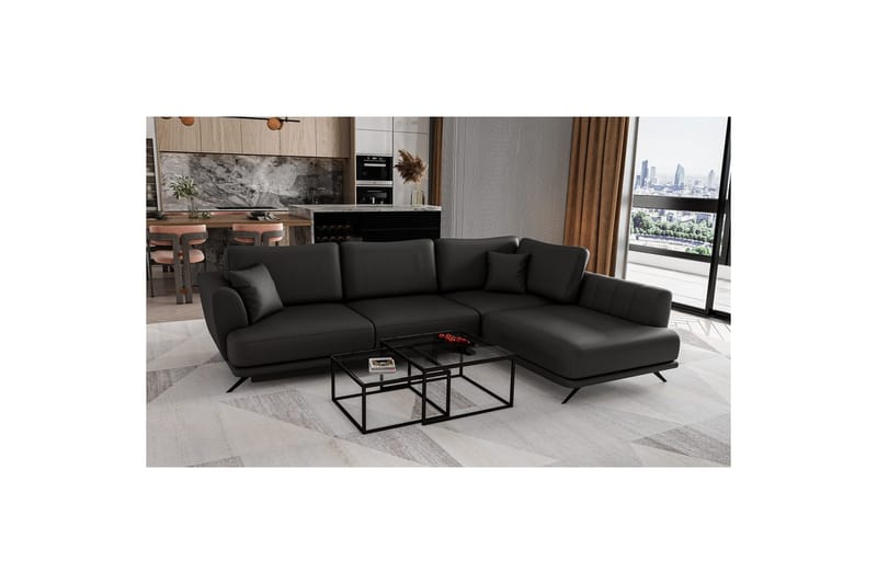 Sektion Eltap Larde 286x191x90 cm - Softis 11, Höger - Möbler - Soffa - Skinnsoffa