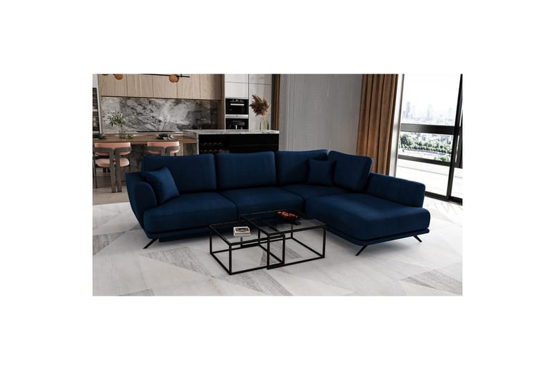 Sektion Eltap Larde 286x191x90 cm - Velvetmat 40, Höger - Möbler - Soffa - Sammetssoffa