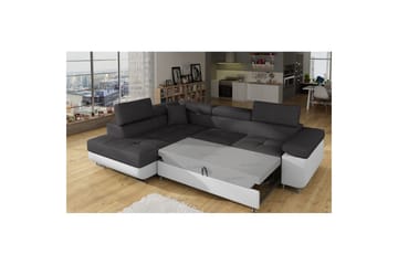 Sektionssoffa Eltap Anton 272x203x85 cm - Sawana 05, Soft 17, Grå, Vit, Vänster - Möbler - Soffa - Skinnsoffa