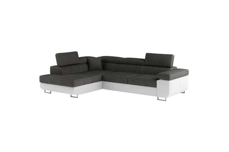 Sektionssoffa Eltap Anton 272x203x85 cm - Sawana 05, Soft 17, Grå, Vit, Vänster - Möbler - Soffa - Skinnsoffa