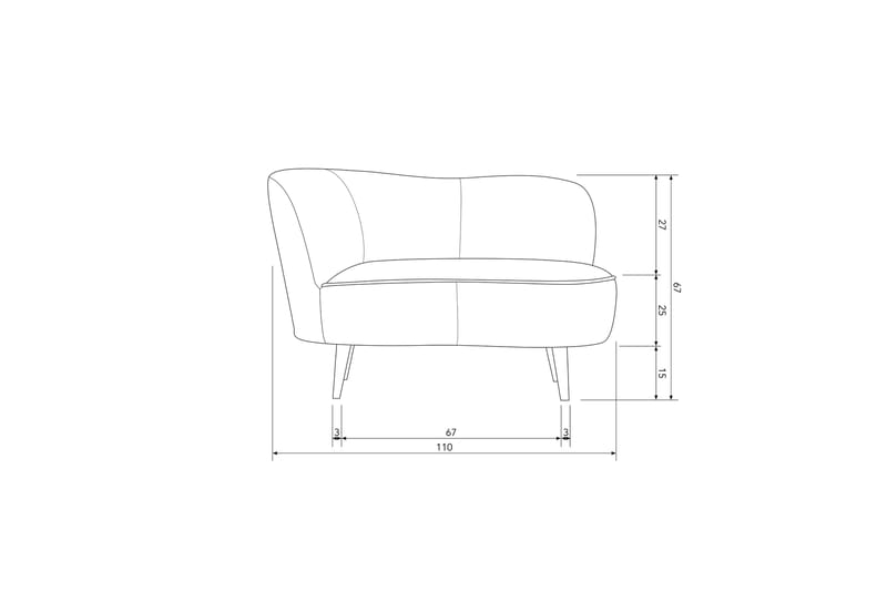 Serra Loungefåtölj - Khaki - Möbler - Soffa - 2 sits soffa