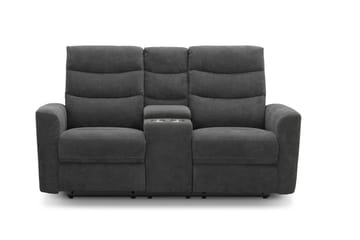 Shano Reclinersoffa 2-sits Elektrisk - Grå - Möbler - Soffa - Biosoffa & reclinersoffa