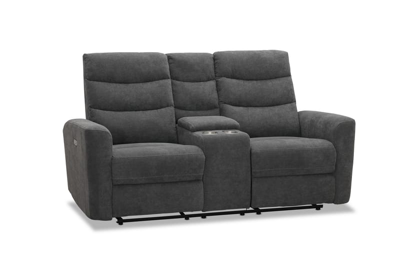 Shano Reclinersoffa 2-sits Elektrisk - Grå - Möbler - Soffa - Biosoffa & reclinersoffa
