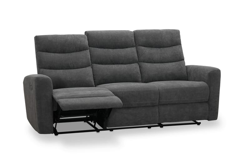 Shano Reclinersoffa 3-sits Manuell - Grå - Möbler - Soffa - Biosoffa & reclinersoffa