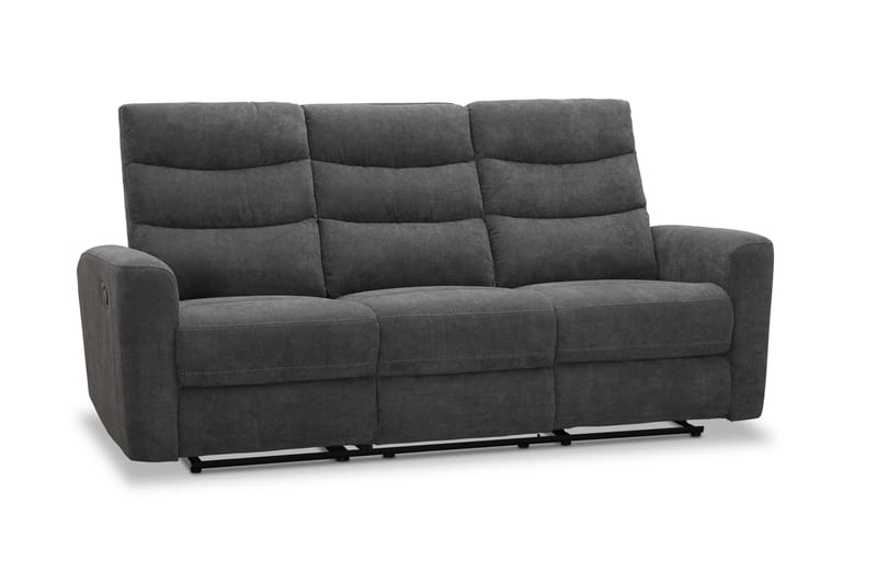 Shano Reclinersoffa 3-sits Manuell - Grå - Möbler - Soffa - Biosoffa & reclinersoffa
