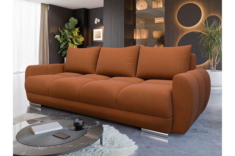 Simerly Soffa 3-sits - Orange - Möbler - Soffa - 3 sits soffa