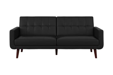 2-sits Bäddsoffa Nola Konstläder/Svart - Dorel Home - Möbler - Soffa - Skinnsoffa