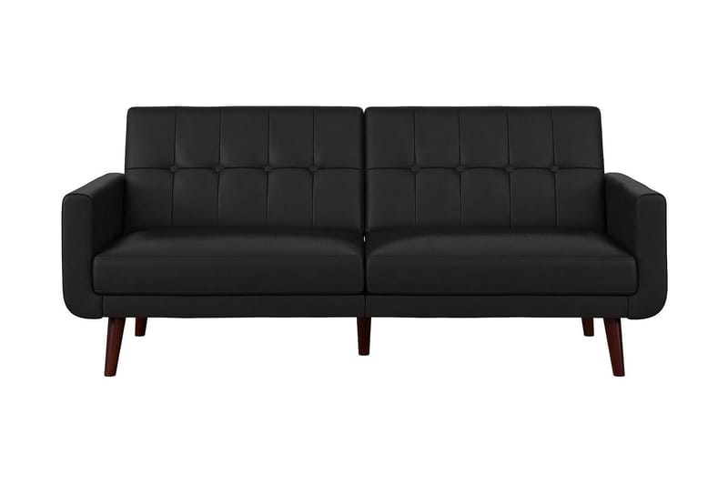 2-sits Bäddsoffa Nola Konstläder/Svart - Dorel Home - Möbler - Soffa - Skinnsoffa
