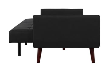 2-sits Bäddsoffa Nola Konstläder/Svart - Dorel Home - Möbler - Soffa - Skinnsoffa