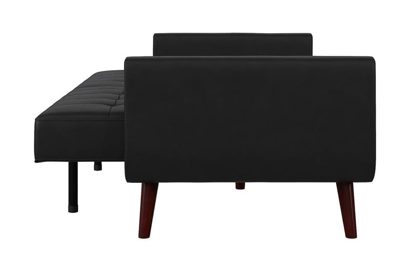 2-sits Bäddsoffa Nola Konstläder/Svart - Dorel Home - Möbler - Soffa - Skinnsoffa