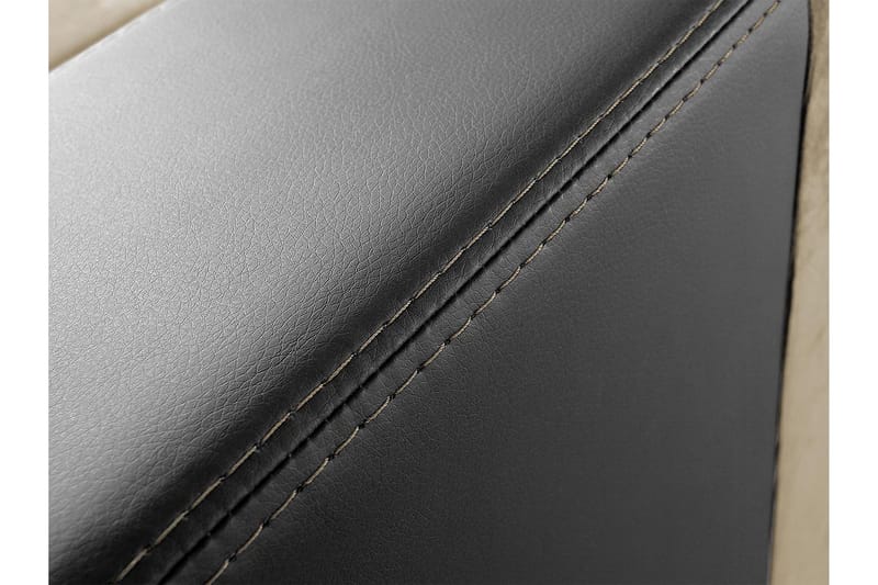 Aden Hörnsoffa - Grå/Svart - Möbler - Soffa - Skinnsoffa