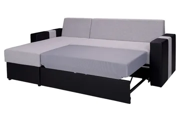 Aden Hörnsoffa - Grå/Svart - Möbler - Soffa - Skinnsoffa